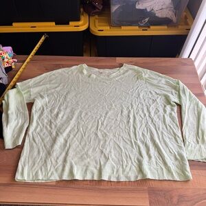 Eileen Fisher Large 100% organic Linen light‎ green